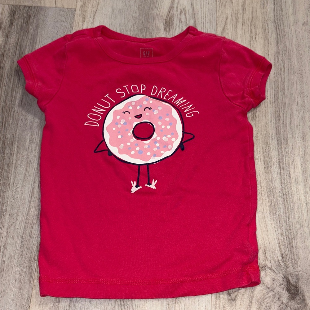 Kids Red Donut Graphic Tee